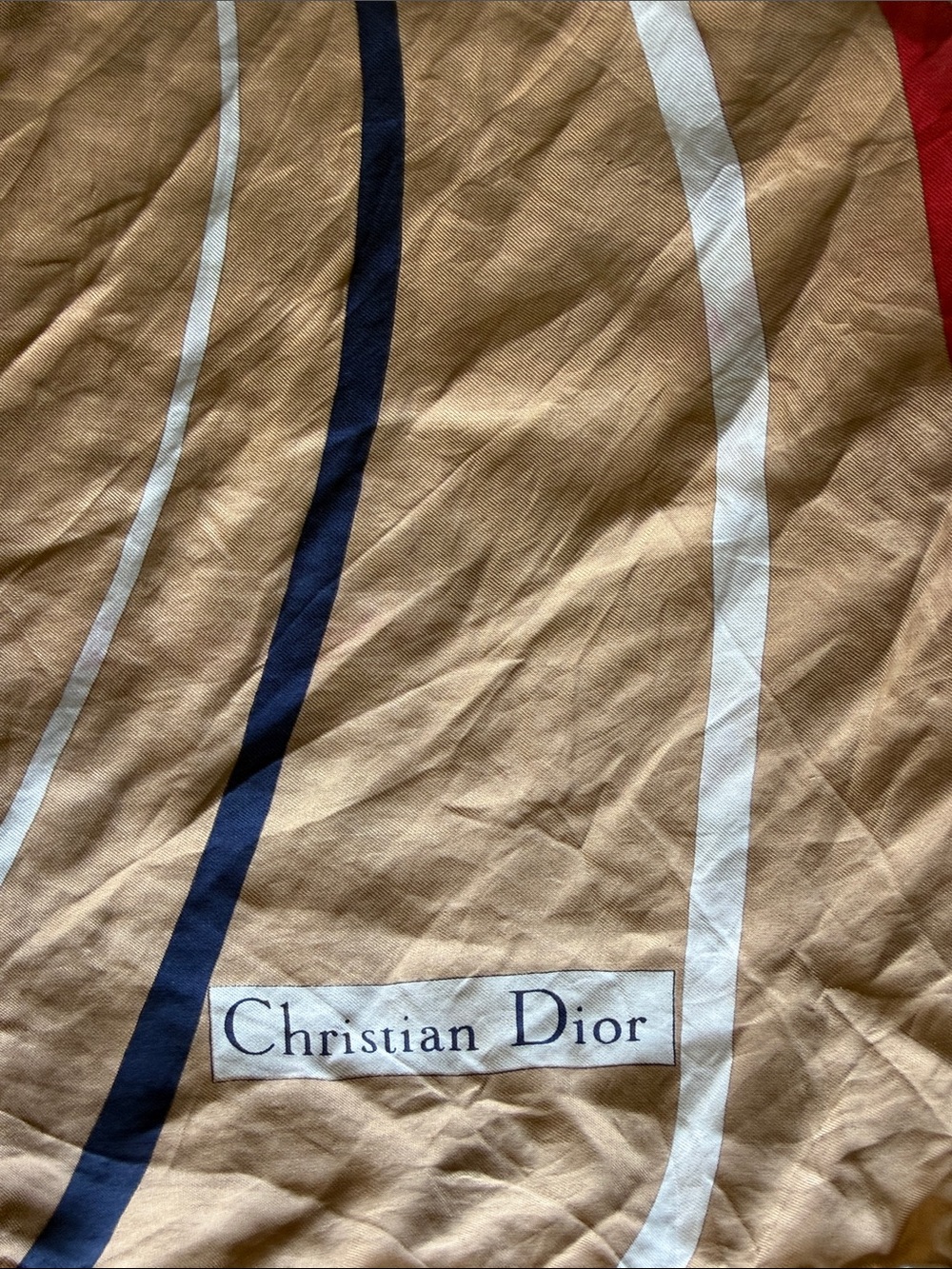 Christian Dior vintage silk scarf